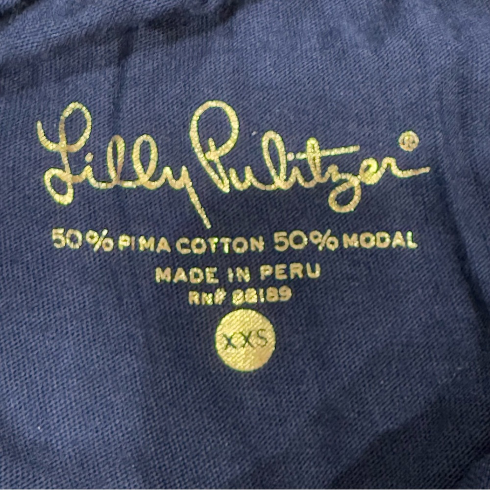 Lilly Pulitzer True Navy Rilo Ruffle Strapless Tube Top - Picture 8 of 10
